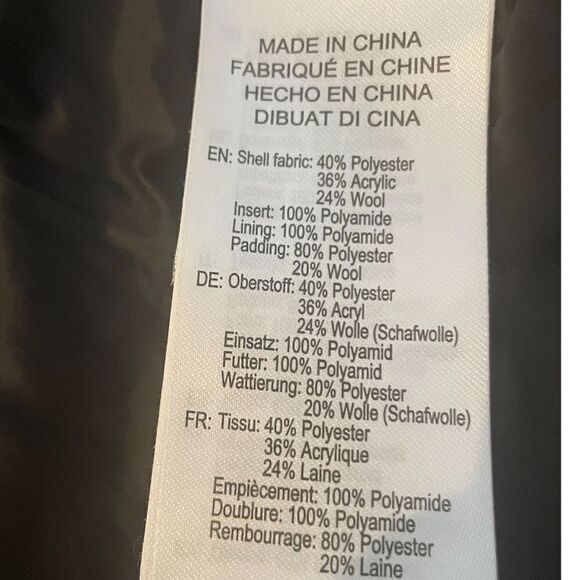 McKinley Men’s Wool Blend Hooded Puffer Jacket - Picture 4 of 4